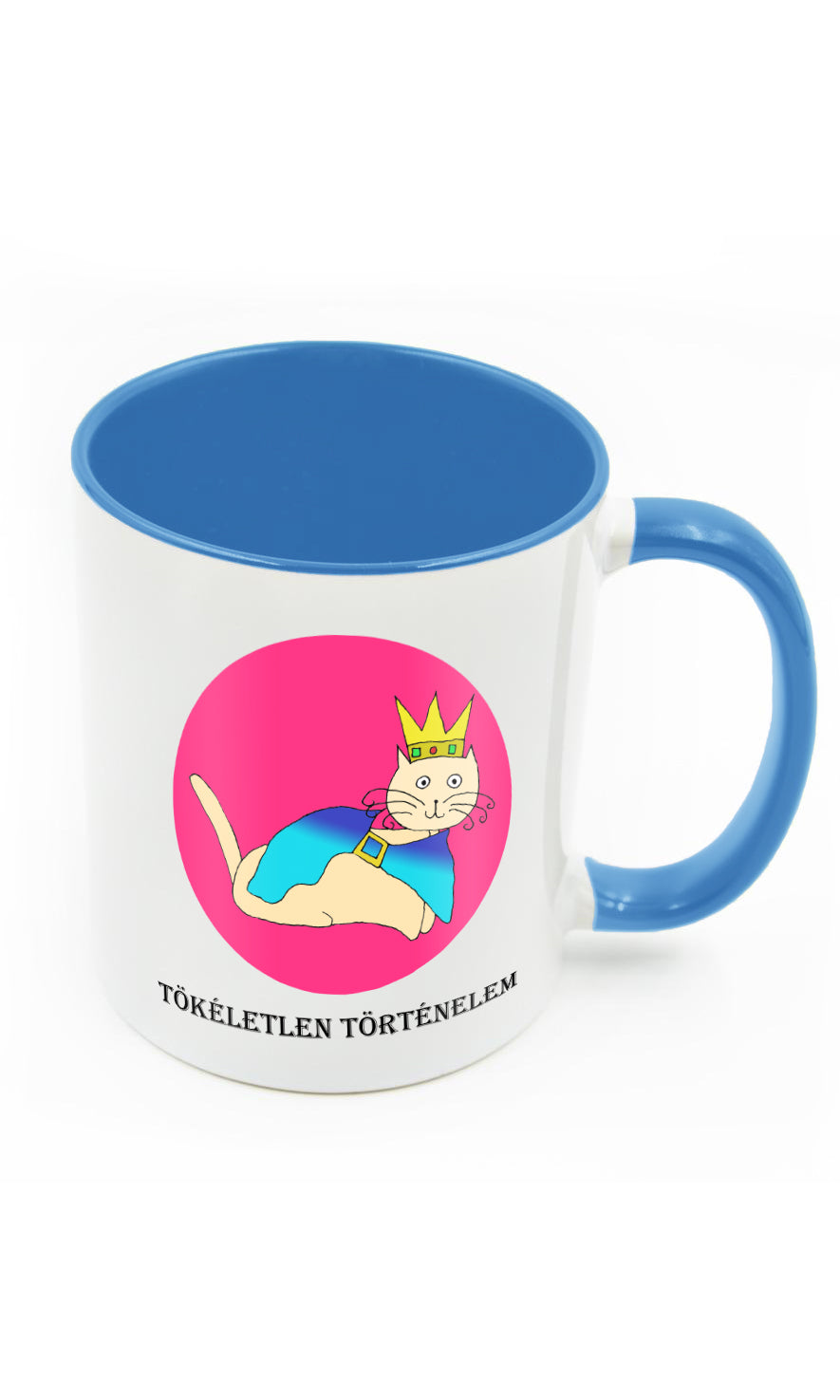 Tökéletlen Történelem bögre színes füllel és belsővel